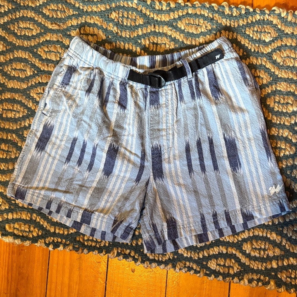 Without Walls Blue Striped Women's Cargo Shorts